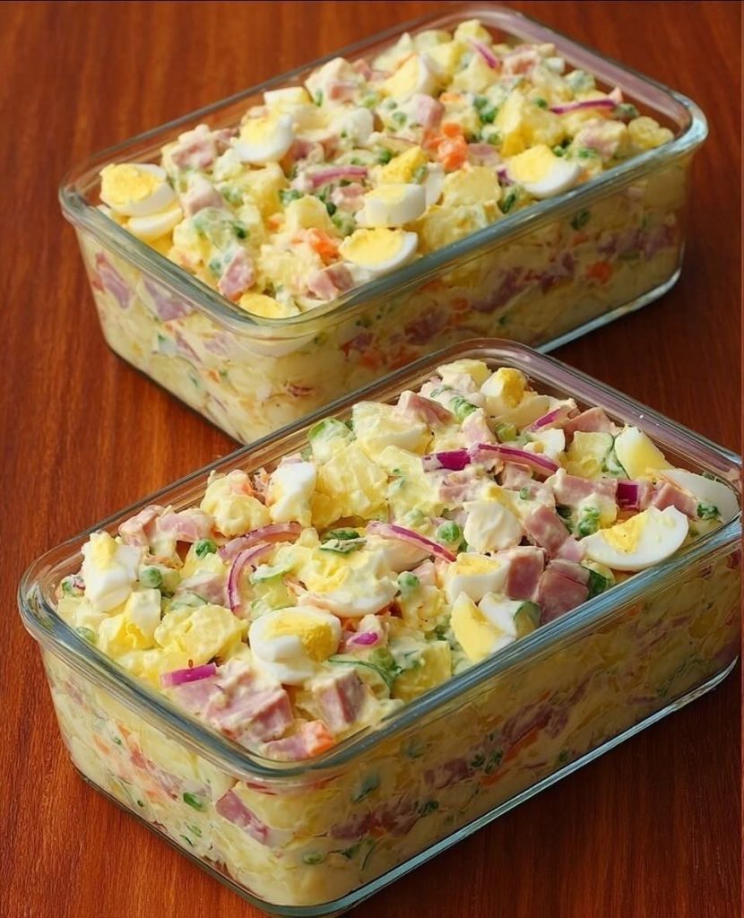 Salade aux œufs est-allemande, incroyablement facile et délicieuse.
