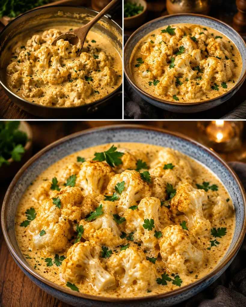 Chou-Fleur Crémeux à la Sauce Parmesan
